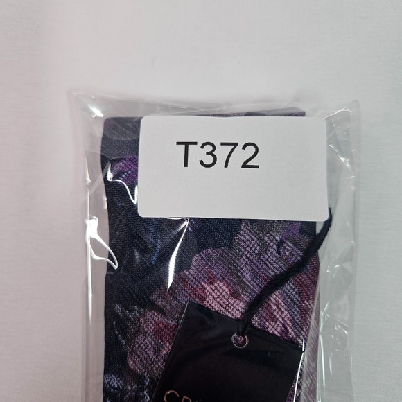 New Cremieux‎ Slim Cotton Silk Made in Italy Tie Men Floral Blue 3"x 60" - Picture 8 of 8